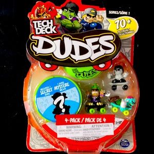 Dudes 4 pack skateboarding figurine toys